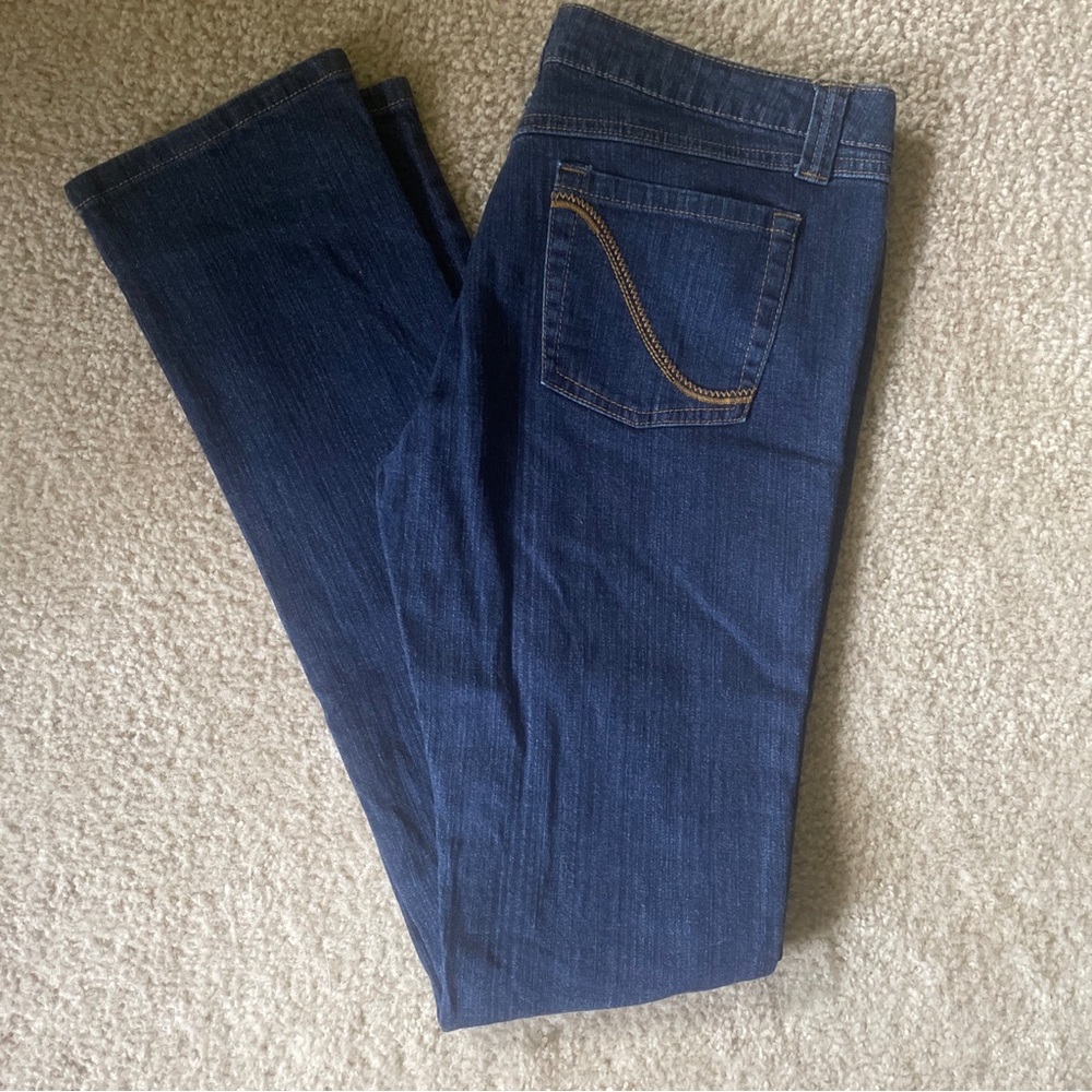 Blue Asphalt Skinny Jeans Dark Wash Denim Pants Size 11 L Long